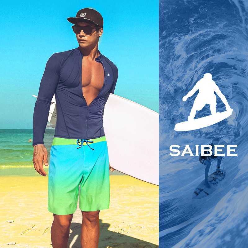 Wetsuits Drysuits SAILBEE Protect Surfing Rash Guard Men Swimwear Long Sleeve Swimsuit Mens Rash guard Surf Shirt For Swimming Sail drop shipping J230