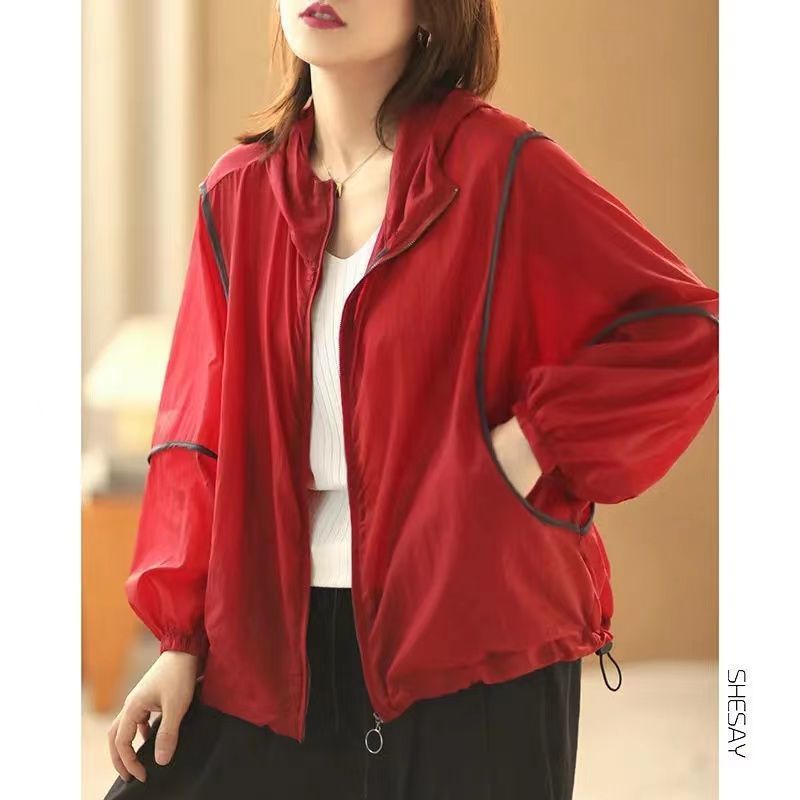 Women's Jackets Women's Jacket Lightweight Sun Protection Clothing Summer Free Shipping Coat Anti-UV Breathable Korean Fashion Loose Wholesa