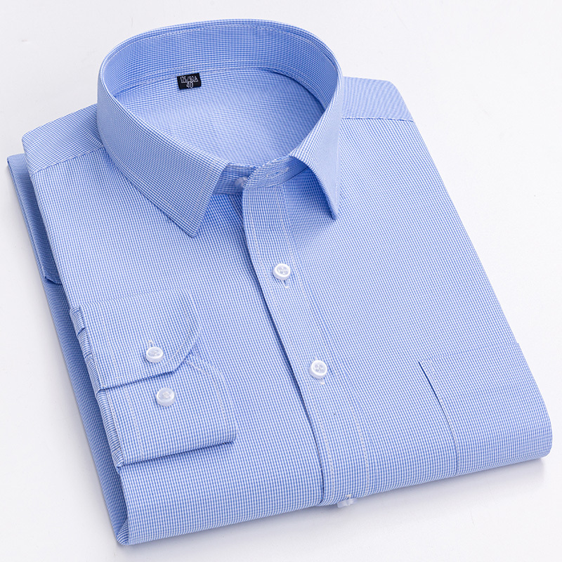 Black White Polka Dot Shirt Men, Mens Designer Casual Shirts: Long Sleeve Striped Dress Shirt for Men - Slim Fit Button Up