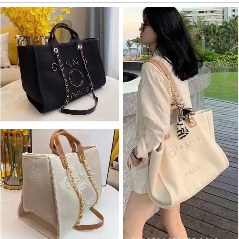 Classic Luxury Designer Beach Bags Canvas Pearl Evening Bag Portable Shopping Large Capacity Handbag Ch Women Handbags Label Backpack Ladies Satchel ch0505, Black(black pearl)
Classic Luxury Designer Beach Bags Canvas Pearl Evening Bag Portable Shopping Large Capacity Handbag Ch Women Handbags Label Backpack Ladies Satchel ch0505, Black(black pearl)