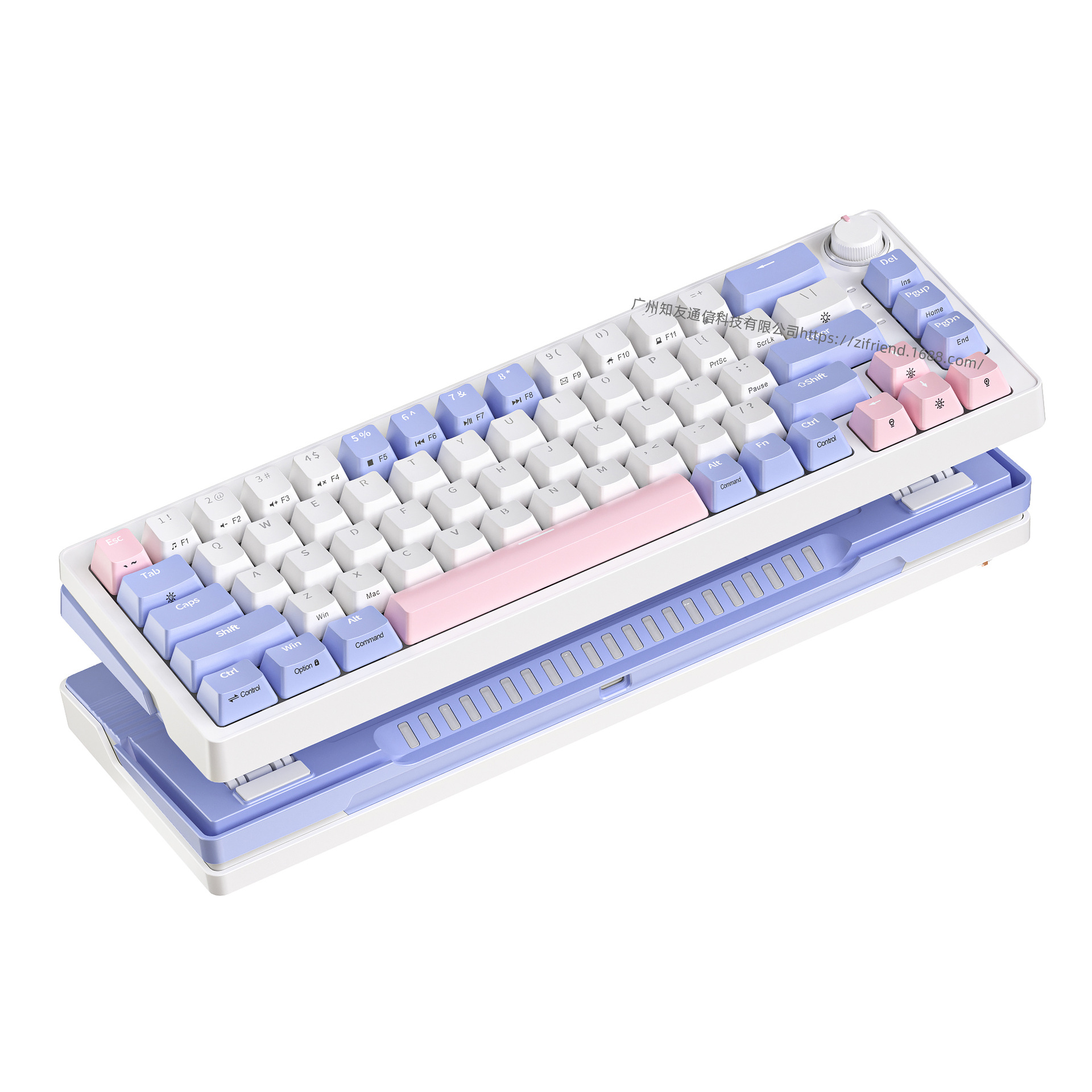 GK65 Mechanical Keyboard RGB 3 Modes Wireless 4000mah keycaps Bluetooth 2.4G Russian Game Hot-Swappable Keyboard