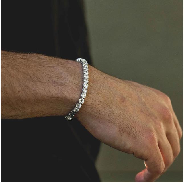 Fashish hip hop tennis bracelet 5mm zircon beads men bangle chains strand bracelets for women pulseiras bijoux silver crystal bracelets.
Fashish hip hop tennis bracelet 5mm zircon beads men bangle chains strand bracelets for women pulseiras bijoux silver crystal bracelets.