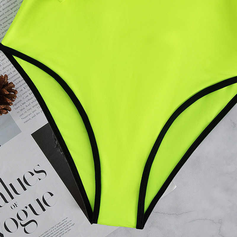 Wetsuits Drysuits Neon Yellow Long sleeve Swimsuit Rashguard Women Surfing Swimwear Surfing Diving swimming diving suit women Bodysuit Rash Guard J230