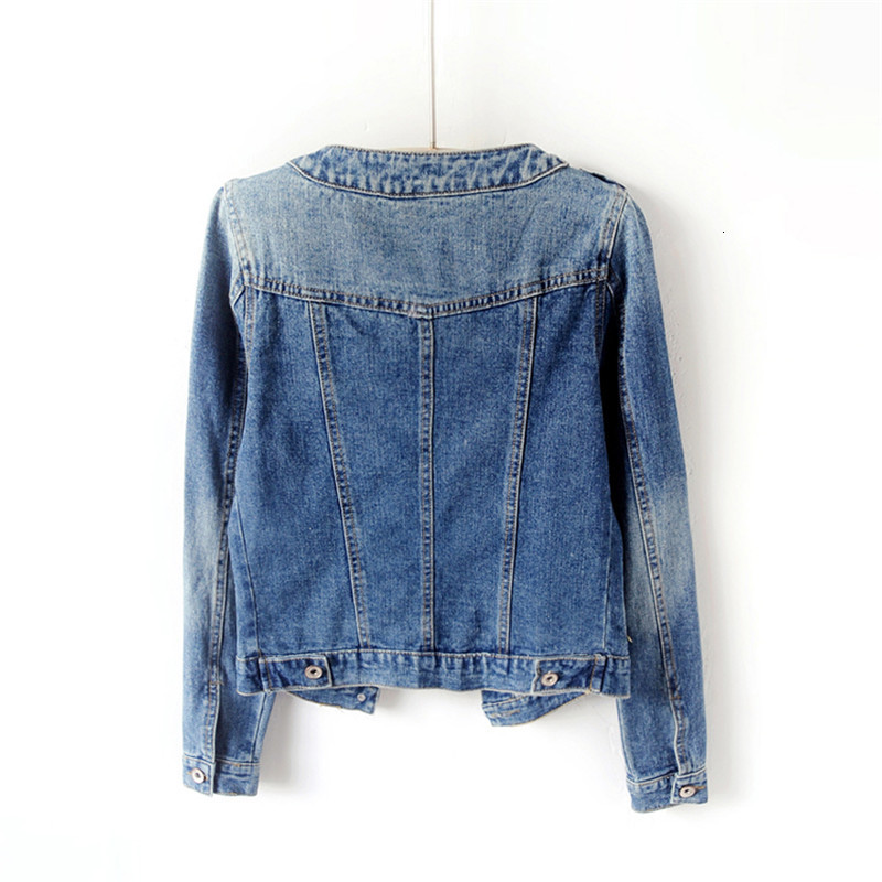 Women's Jackets New Autumn Women Denim Jacket Long Sleeve Casual Jeans Jacket Bomber Vintage Short Jacket Outerwear 6XL P1019 230505