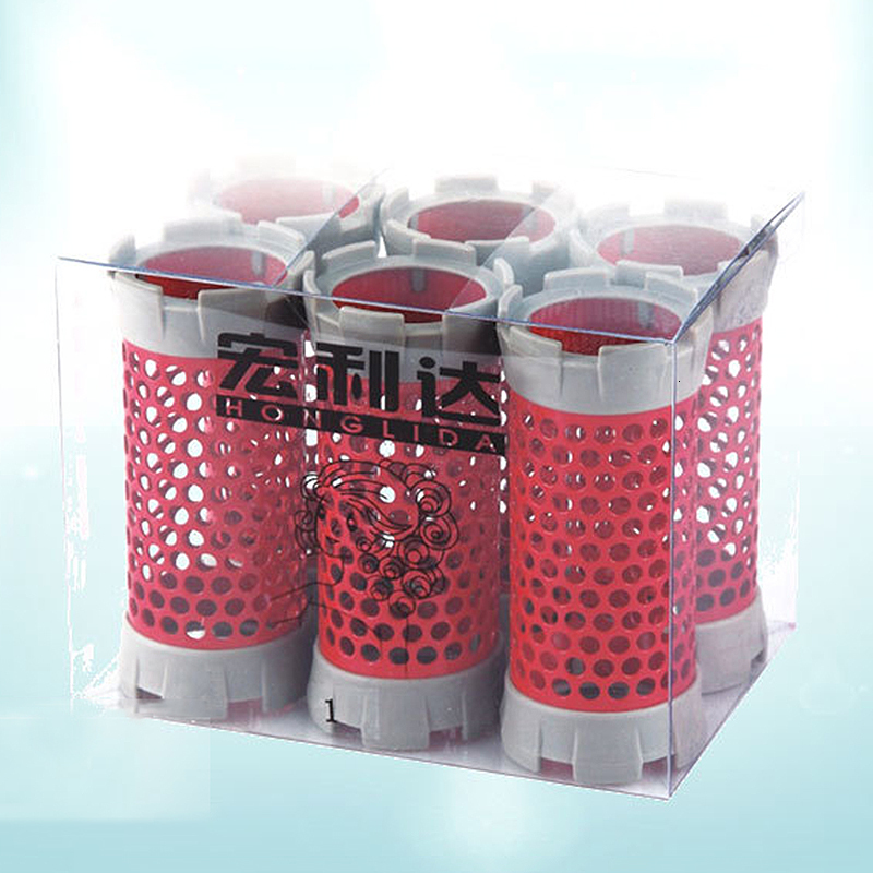 Hair Rollers 6pcs/set Aluminum Material Core Hair Perm Rods Anion Metal Hair Rollers Curlers Wave Marcel Hollow Core Bar Hair Care Tool UN718 230505