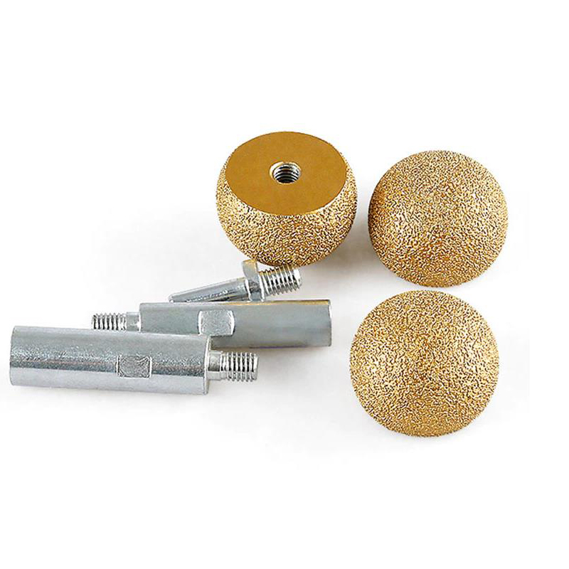 Diamond Brazed Round Grinding Head Abrasive Tool For Internal Arc Grinding Of Stones Engraving Tool Head Mushroom Head
