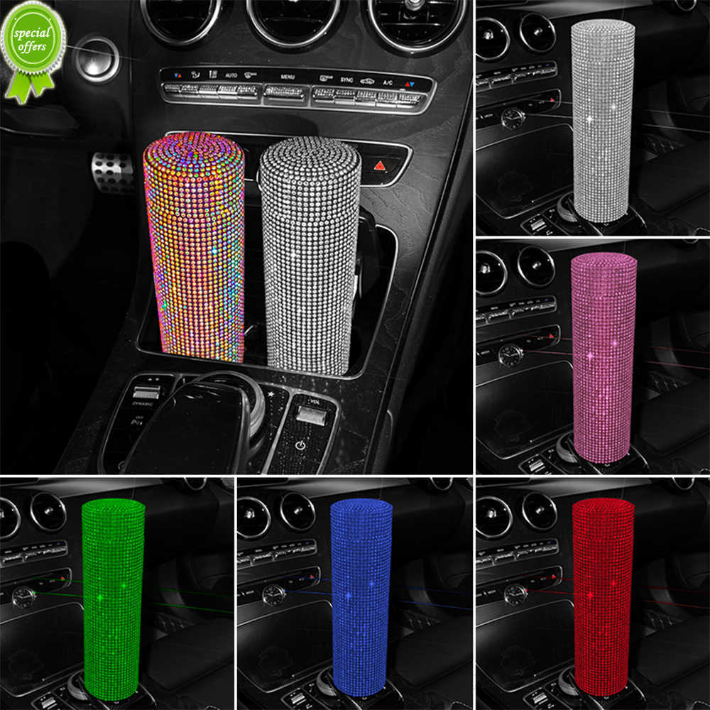New Bling Diamond Car Insulated Water Bottle 304 Stainless Steel 500ml Heat Preservation Water Cup Holder Car Accessories for Women
New Bling Diamond Car Insulated Water Bottle 304 Stainless Steel 500ml Heat Preservation Water Cup Holder Car Accessories for Women