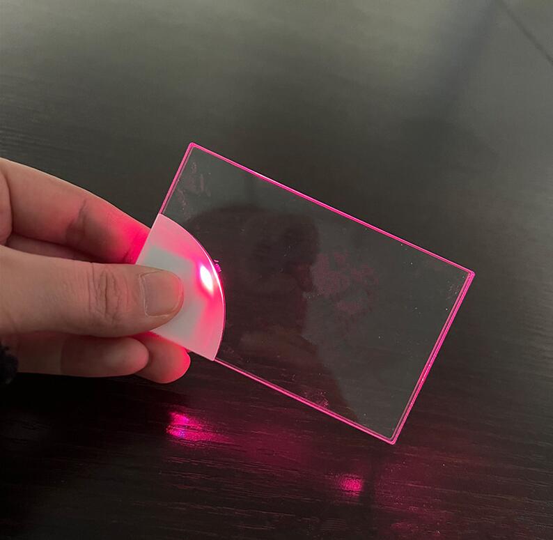 10Pcs Led Blank Acrylic Business Card Light Transparent Glowing Name Tag Board VIP Cards Battery Power DIY Decor Lamp Gift