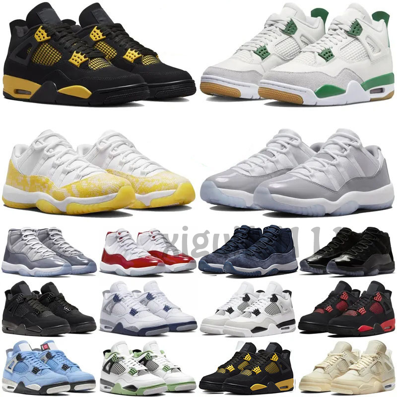 Designer shoes 4s Pine Green 4 Cherry 11s basketballs shoe for mens womens Red Thunder sneakers Cement Grey Black Cats Canvas casual trainers, 23
Designer shoes 4s Pine Green 4 Cherry 11s basketballs shoe for mens womens Red Thunder sneakers Cement Grey Black Cats Canvas casual trainers, 23