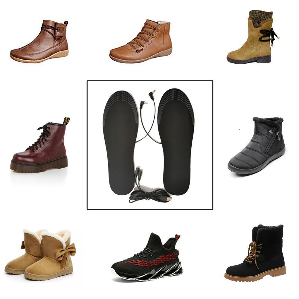 Shoe Parts Accessories USB Electric Heated Shoe Insole Winter Warm Women Foot Pad Washable Thermal Men Boot Mat Unisex Heating Shoe Insoles WJ085 2305