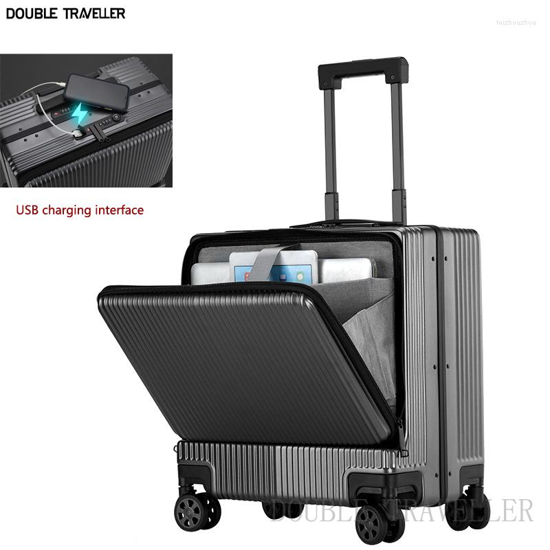 Suitcases 18''carry On Cabin Trolley Luggage Business Travel Suitcase Wheels With Laptop Bag Rolling Micro USB
Suitcases 18''carry On Cabin Trolley Luggage Business Travel Suitcase Wheels With Laptop Bag Rolling Micro USB