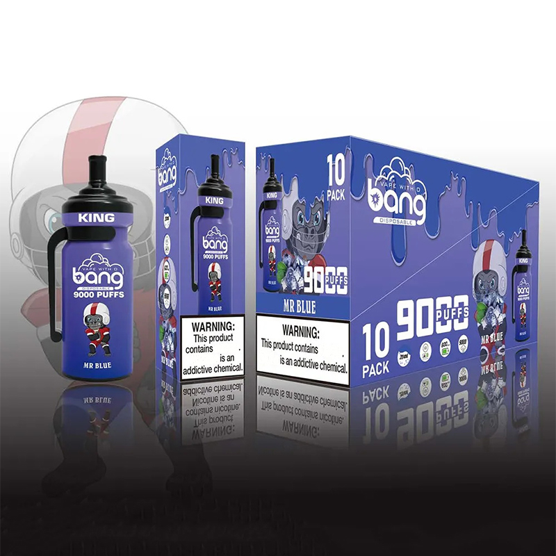 Bangs King 9000 Puffs Disposable E cigarettes Vape Pen 600mah 0%2%3%5% 20ml Rechargeable Battery leaking Pod No Extra Tax
Bangs King 9000 Puffs Disposable E cigarettes Vape Pen 600mah 0%2%3%5% 20ml Rechargeable Battery leaking Pod No Extra Tax