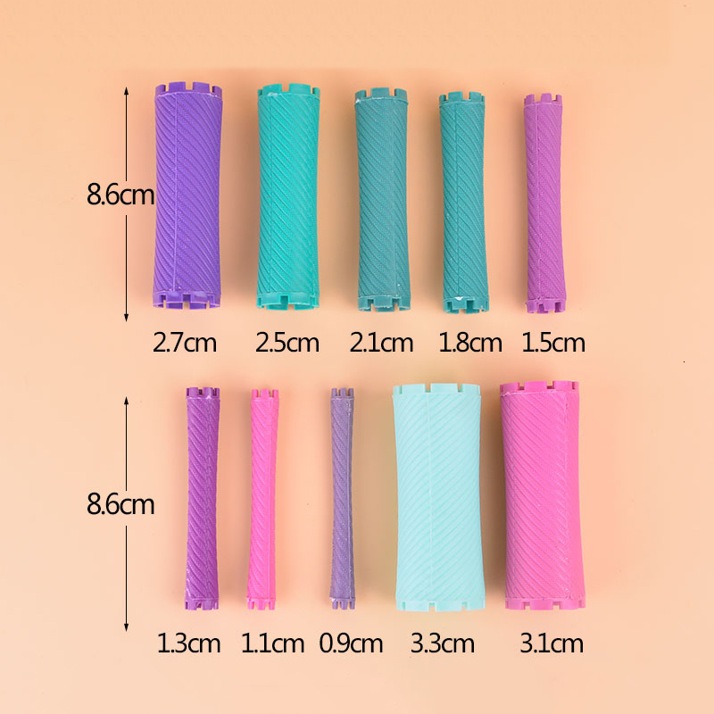 Hair Rollers Hair Rollers Rubber Band Beauty Kit Hair Rollers Curlers Hairdressing Cold Perm Rod Fluffy Wavy Hair Maker Curling UN855 230505