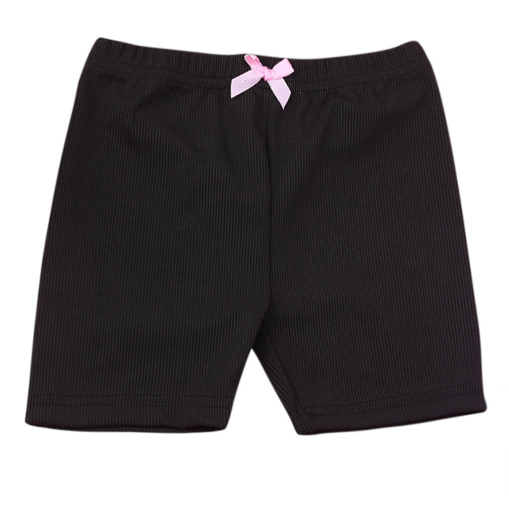Shorts 4PCS Toddler Children Kid Baby Girls Solid Bow Girls Safety Pants Shorts Underwear 27 Year Breathable Short Tights Kids Shorts 230504