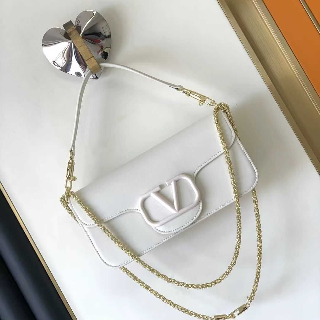 Women's Women Bags Cowhide Luxurys Valentiones Designer Handbag Gold Chain Shoulder Crossbody Colorful Buckle Mini Underarm GCMN, Black small size 20cm in length 
Women's Women Bags Cowhide Luxurys Valentiones Designer Handbag Gold Chain Shoulder Crossbody Colorful Buckle Mini Underarm GCMN, Black small size 20cm in length