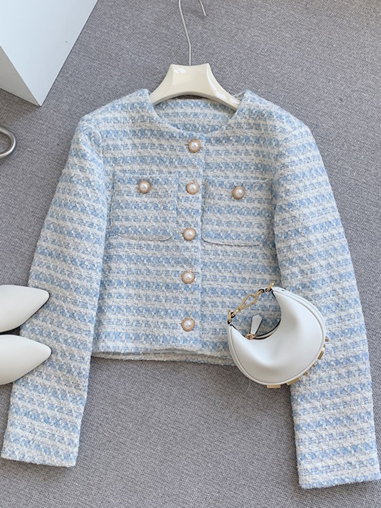 Women's Jackets Autumn Winter Clothes High Quality Casual Tweed Jacket Women Coats Casacos Vintage Outwear Tops Chaquetas Mujer Veste Femme 23050