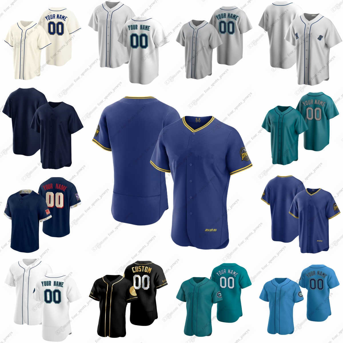 2023 Custom Rodriguez Griffey City Baseball Jerseys Topa Murphy Raleigh Caballero Crawford France Haggerty La Stella Suarez Wong Hernandez Kelenic Pollock, Men sizes--6xl
2023 Custom Rodriguez Griffey City Baseball Jerseys Topa Murphy Raleigh Caballero Crawford France Haggerty La Stella Suarez Wong Hernandez Kelenic Pollock, Men sizes--6xl