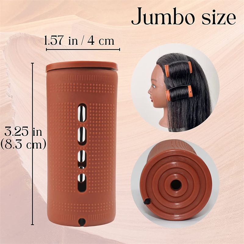 Hair Rollers 20Pcs Large Perm Rods for Natural Hair Cold Wave for Long Hair Rollers Curling Styling for Women Home Hairdre 230505