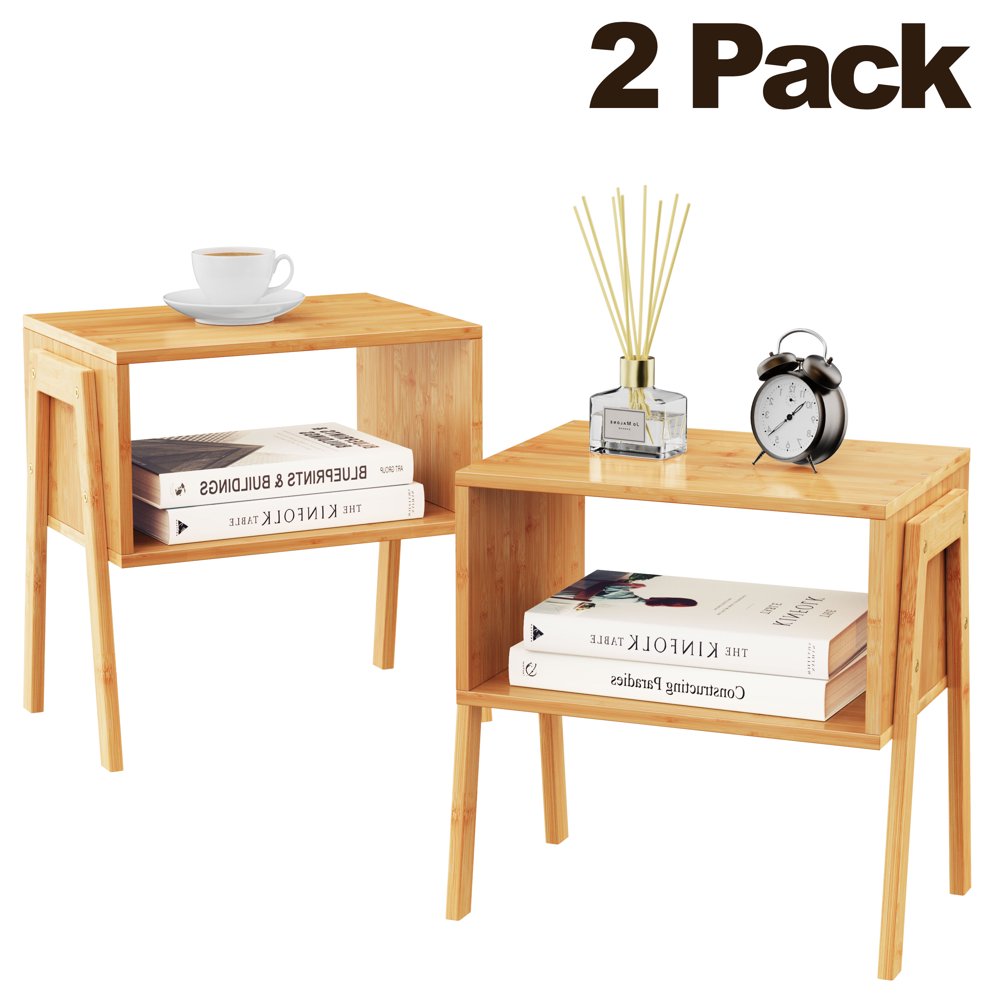 Stackable End Tables Bamboo Nightstand with Storage Bedside Tables for Bedroom, Livingroom
Stackable End Tables Bamboo Nightstand with Storage Bedside Tables for Bedroom, Livingroom