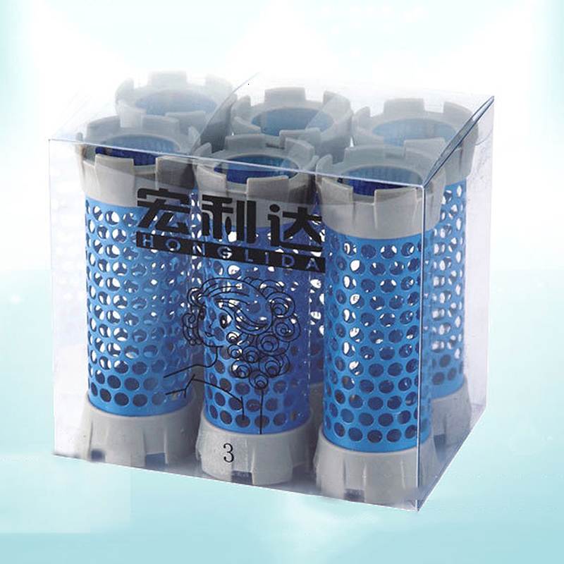 Hair Rollers 6pcs/set Aluminum Material Core Hair Perm Rods Anion Metal Hair Rollers Curlers Wave Marcel Hollow Core Bar Hair Care Tool UN718 230505