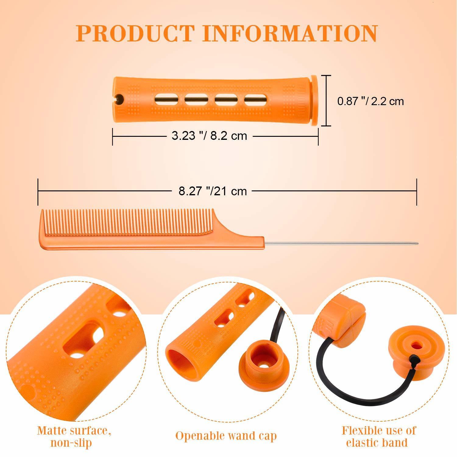 Hair Rollers Perm Rods and 30 Pieces 6 Sizes Hair Rollers with Hair Cold Wave Rods Hair Curler for Women Long Short Hair 230505