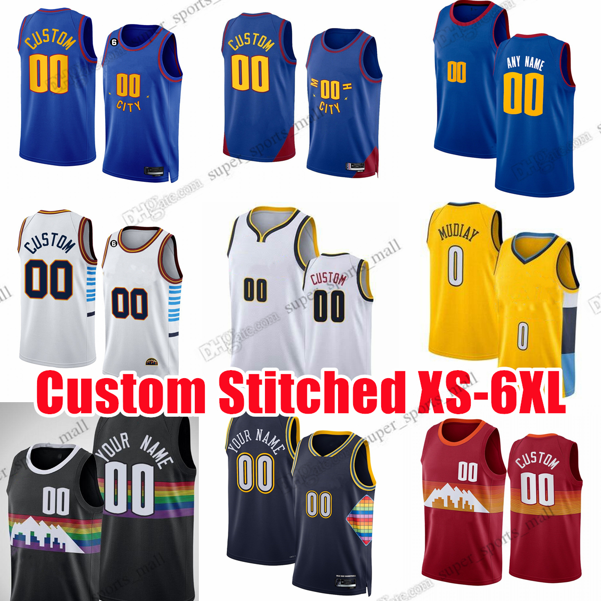Nikola Jamal Murray Jokic Custom Basketball Jerseys Michael Porter Jr. Denvers Carmelo Anthony Nugget Aaron Gordon Bones Hyland Jeff Green Ish Smith 2023 City, Stitched jersey
Nikola Jamal Murray Jokic Custom Basketball Jerseys Michael Porter Jr. Denvers Carmelo Anthony Nugget Aaron Gordon Bones Hyland Jeff Green Ish Smith 2023 City, Stitched jersey