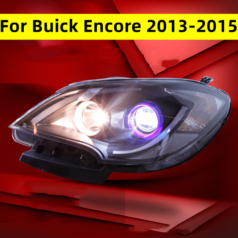 Car Styling For Buick Encore 20 13-20 15 Headlamp Assembly LED Daytime Running Light Dual Lens Xenon Lamp Headlight