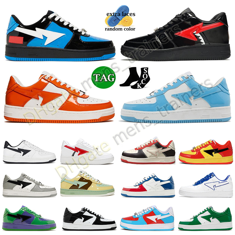 bapestas mens womens designer shoes stas sk8 patent leather sneakers JJJJOUND X black white green Venom pink runner baped bapex bapestars plat-forms trainer, C7 36-45
bapestas mens womens designer shoes stas sk8 patent leather sneakers JJJJOUND X black white green Venom pink runner baped bapex bapestars plat-forms trainer, C7 36-45