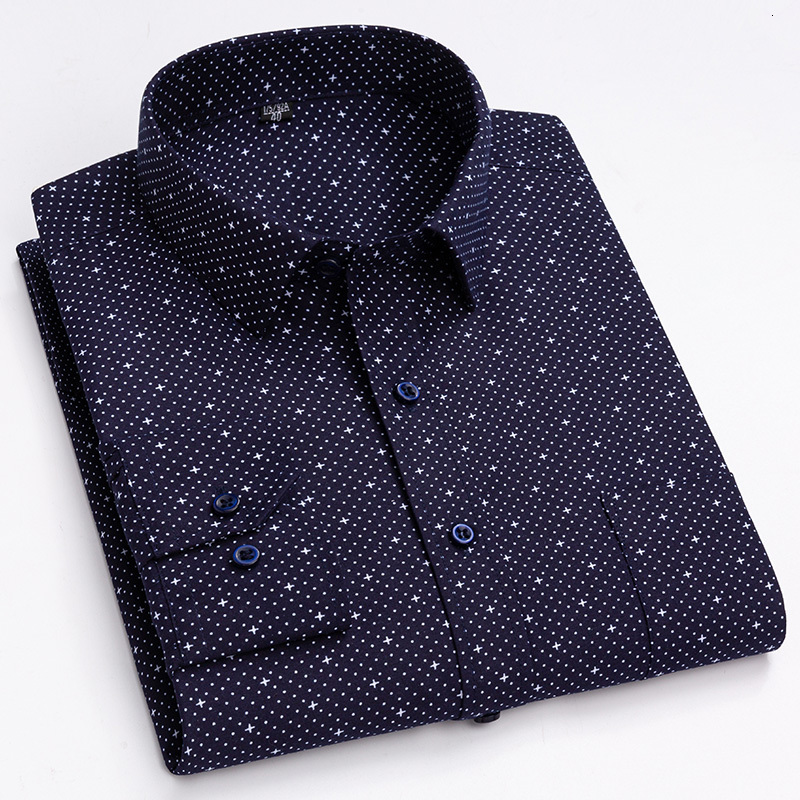 Black White Polka Dot Shirt Men, Mens Designer Casual Shirts: Long Sleeve Striped Dress Shirt for Men - Slim Fit Button Up