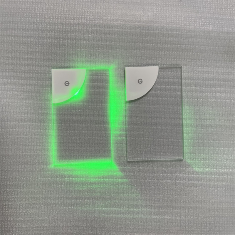 10Pcs Led Blank Acrylic Business Card Light Transparent Glowing Name Tag Board VIP Cards Battery Power DIY Decor Lamp Gift