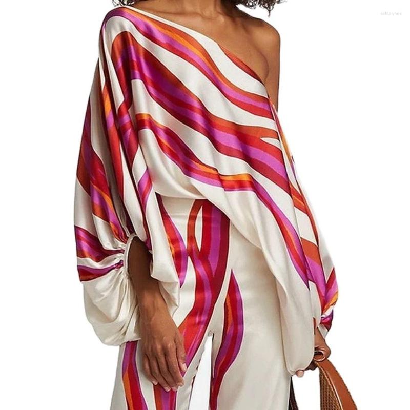 Women' Two Piece Pants Red Ripple Curve Print Lantern Sleeve Satin Top Wide Leg Pant Suit Women Sexy Off Shoulder Long 2 Set Casual Office, Apricot
Women' Two Piece Pants Red Ripple Curve Print Lantern Sleeve Satin Top Wide Leg Pant Suit Women Sexy Off Shoulder Long 2 Set Casual Office, Apricot