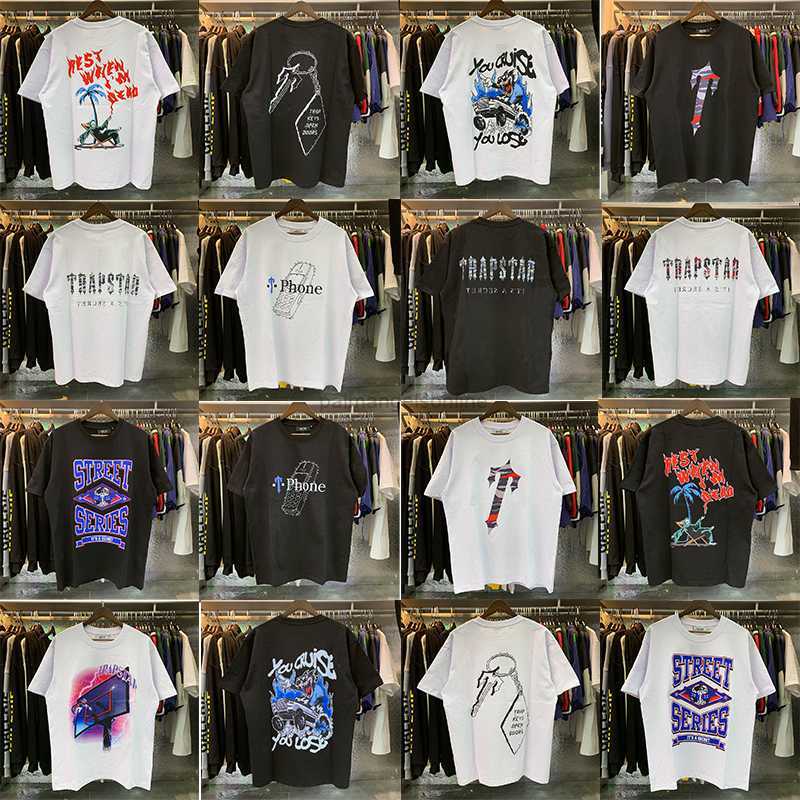 Designer Fashion Clothing Tees Tshirt Street Niche Trendy Brand Trapstar Summer Casual Cartoon Print Loose Cotton Round Neck Short Sleeved T-shirt For sale, 1023 black
Designer Fashion Clothing Tees Tshirt Street Niche Trendy Brand Trapstar Summer Casual Cartoon Print Loose Cotton Round Neck Short Sleeved T-shirt For sale, 1023 black