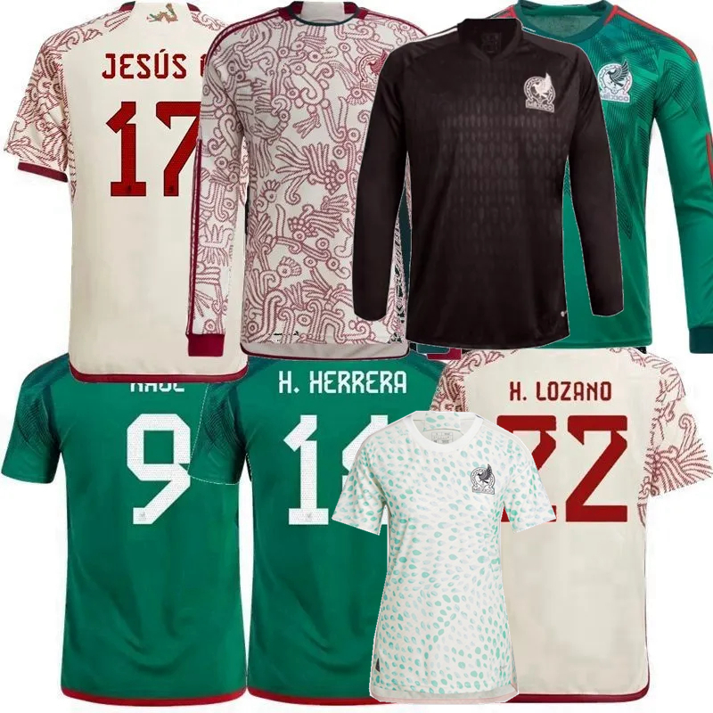 Fans player Version Mexico Soccer Jerseys 22 2023 2024 national team R.Funes Mori A.VEGA G.OCHOA N.ARAUJO RAUL H.LOZANO CHICHARITO L.CHAVEZ football men women kids shirt, Away long sleeve
Fans player Version Mexico Soccer Jerseys 22 2023 2024 national team R.Funes Mori A.VEGA G.OCHOA N.ARAUJO RAUL H.LOZANO CHICHARITO L.CHAVEZ football men women kids shirt, Away long sleeve