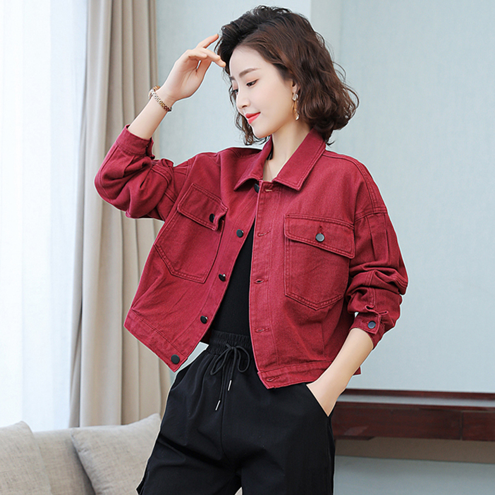 Women's Jackets Elegant Denim Jacket Women Korean Fashion Long Sleeve Loose Coats Vintage Ladies Streetwear Denim Tops Female Casual Clothing 230