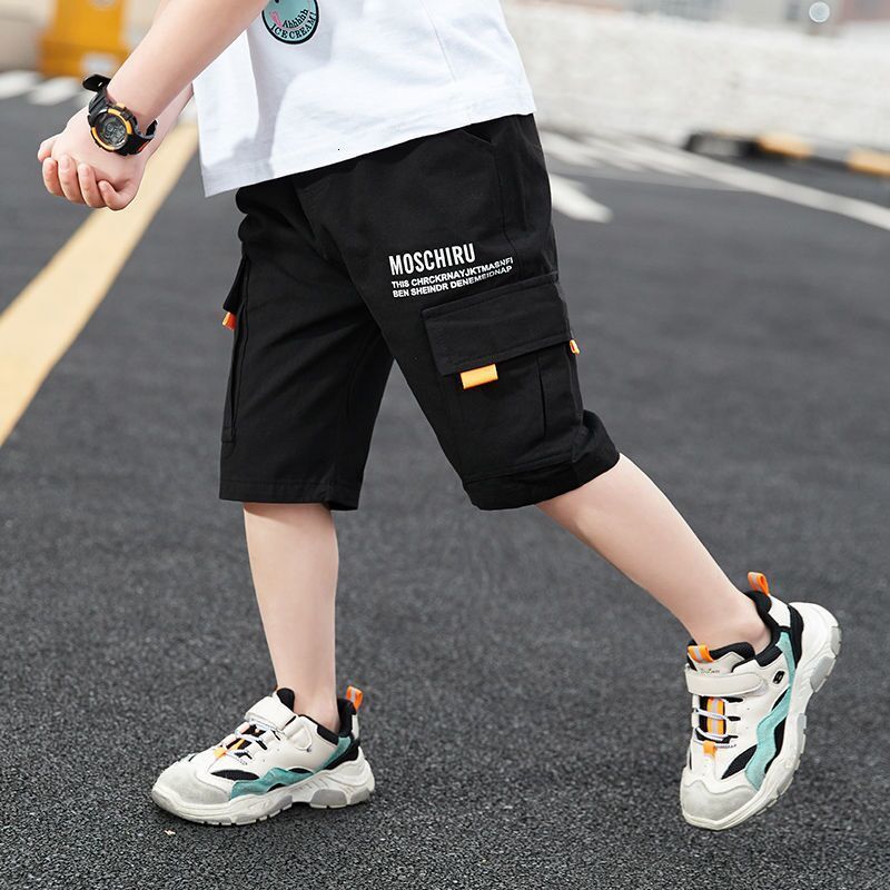 Shorts EACHIN Baby Boys Shorts Casual Solid Colors Elastic Waist Boy Pants Summer Calf Length Kids Trousers Soft Pants Children Clothes 230504