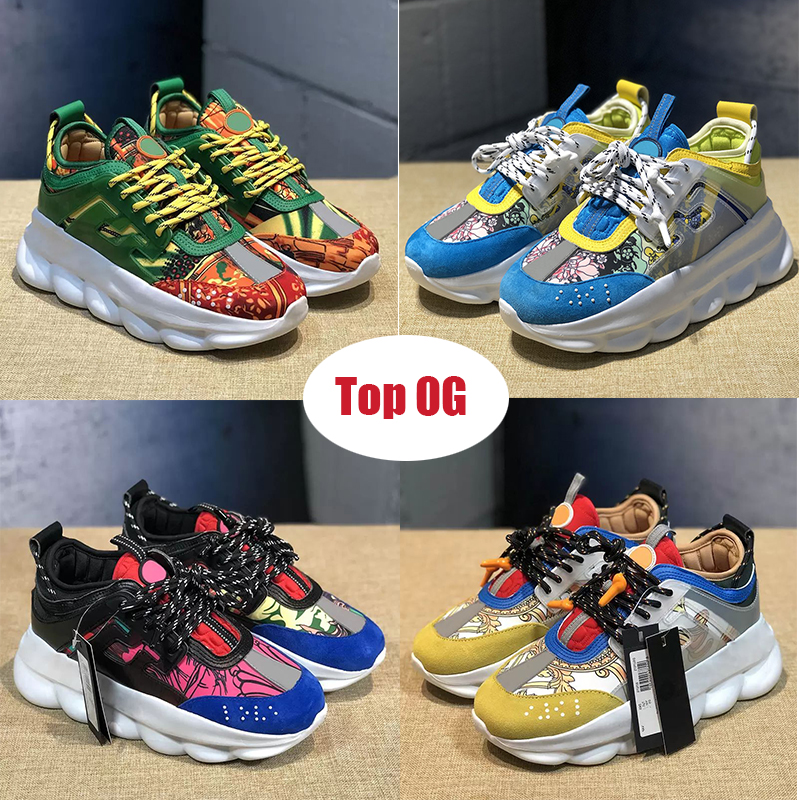 Designer Italy Chain Reaction Shoes Sneakers Top Quality Casual shoe Reflective Height Triple Black White multi-color suede Luxury men women Fashion Trainers, C32
Designer Italy Chain Reaction Shoes Sneakers Top Quality Casual shoe Reflective Height Triple Black White multi-color suede Luxury men women Fashion Trainers, C32