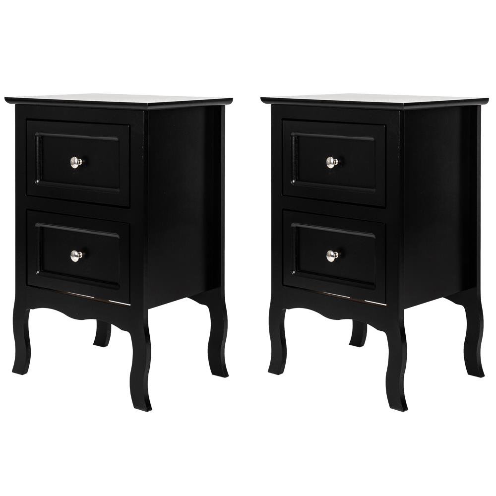 Set of 2 Nightstand Wood End Tables Pair Bedroom Table Furniture,Black Night Table Easy to Install
Set of 2 Nightstand Wood End Tables Pair Bedroom Table Furniture,Black Night Table Easy to Install
