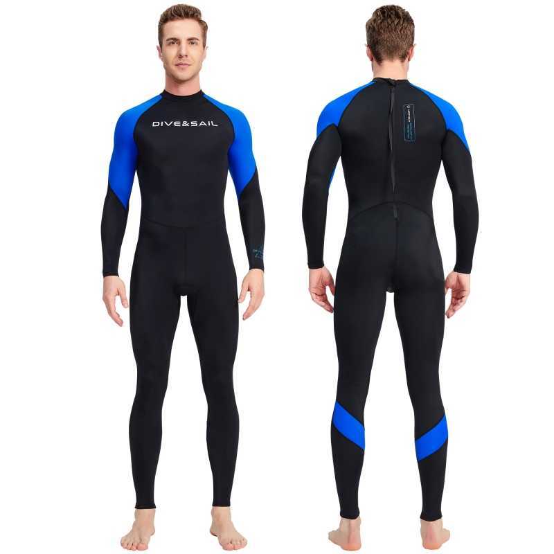 Wetsuits Drysuits Adult Surfing Wetsuit Men Swimwear Diving Suit Nylon M3XL Full Wetsuit Diving Snorkeling Body Suits J230505