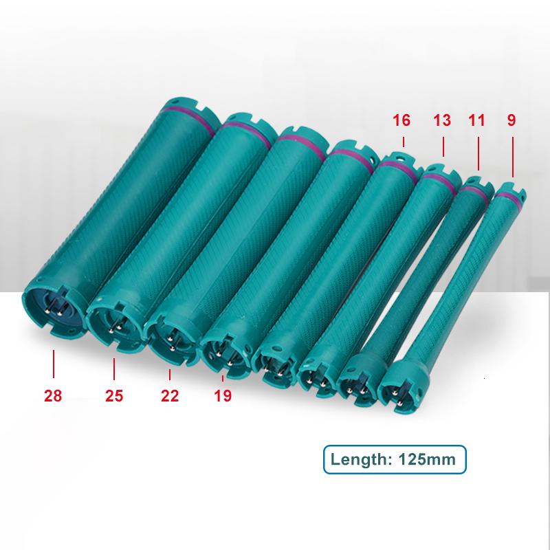 Hair Rollers 10pcs/set 24V Long Heated Hair Rollers 125mm Digital Hot Perm Rods Electirc Bars Curlers Wave Formers Fast Heating 1596 230505