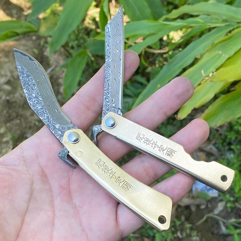 Tools Higonokami Japanese VG10 Damascus Steel Ball Bearing Hunting Folding Blade Knife Copper Handle Tactical Military Outdoor Surviva
Tools Higonokami Japanese VG10 Damascus Steel Ball Bearing Hunting Folding Blade Knife Copper Handle Tactical Military Outdoor Surviva