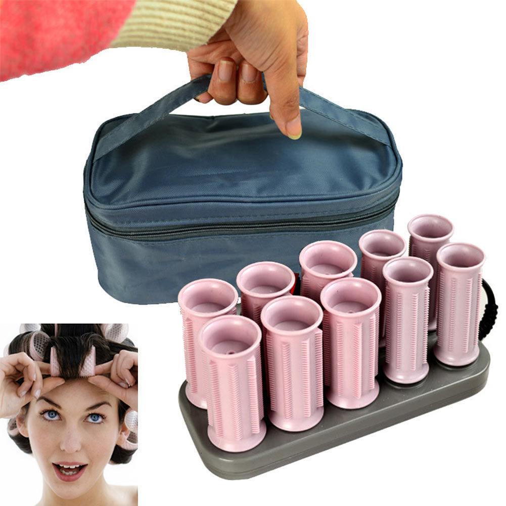 Hair Rollers 10 Pcs/Set Electric Roll Hair Tube Heated Roller Hair Curly Styling Sticks Tools MH88 230505