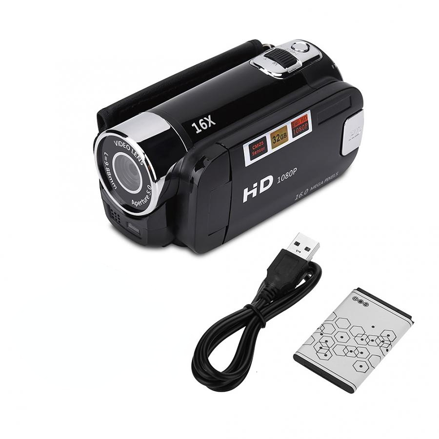 Camcorders 16MP Digital Camcorder 720P Full HD DV Camcorder Digital Video Camera Degree Rotation Screen 16X Night Shoot Zoom FOR Youtube 230505