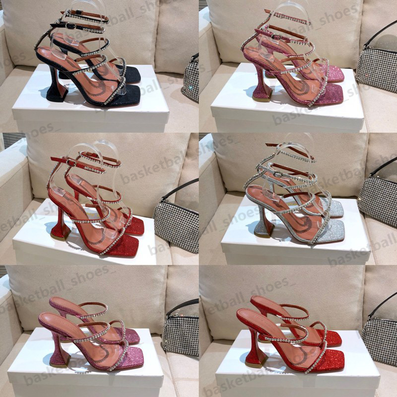 Designer Amina Muaddi Women Sandals Dress Shoes Real Leather High Heels Crystal-Embellished Decoration Transparent Heel 10cm Size 35-42, Colour 28
Designer Amina Muaddi Women Sandals Dress Shoes Real Leather High Heels Crystal-Embellished Decoration Transparent Heel 10cm Size 35-42, Colour 28