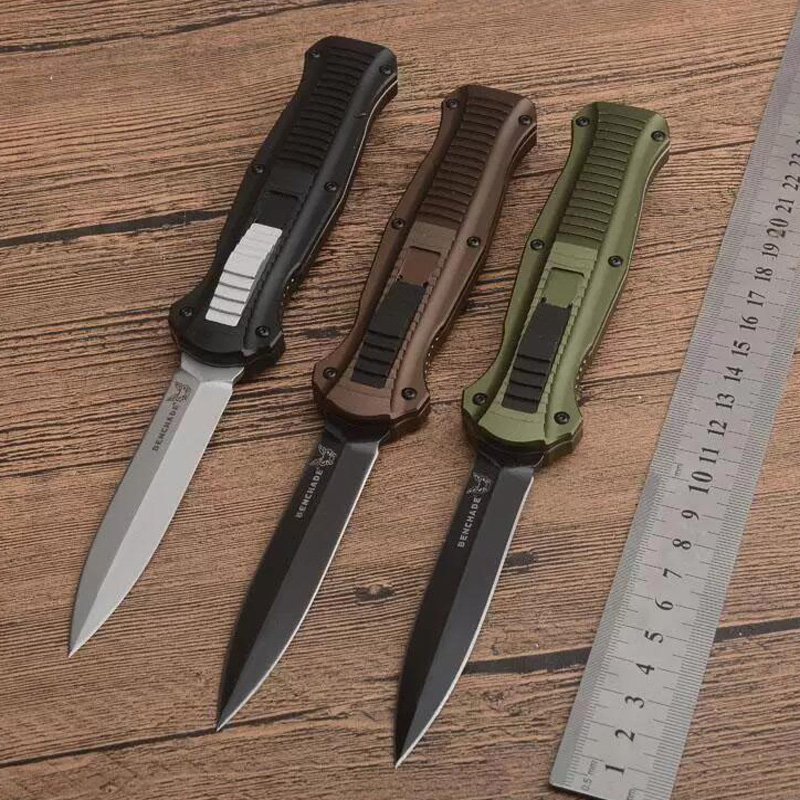 BENCHMADE Knife High-end 3 Styles BM3310 3310 6061 Aluminum By CNC Infidel Double Action Pocket Tool With Nylon Sheath Automatic knives
BENCHMADE Knife High-end 3 Styles BM3310 3310 6061 Aluminum By CNC Infidel Double Action Pocket Tool With Nylon Sheath Automatic knives