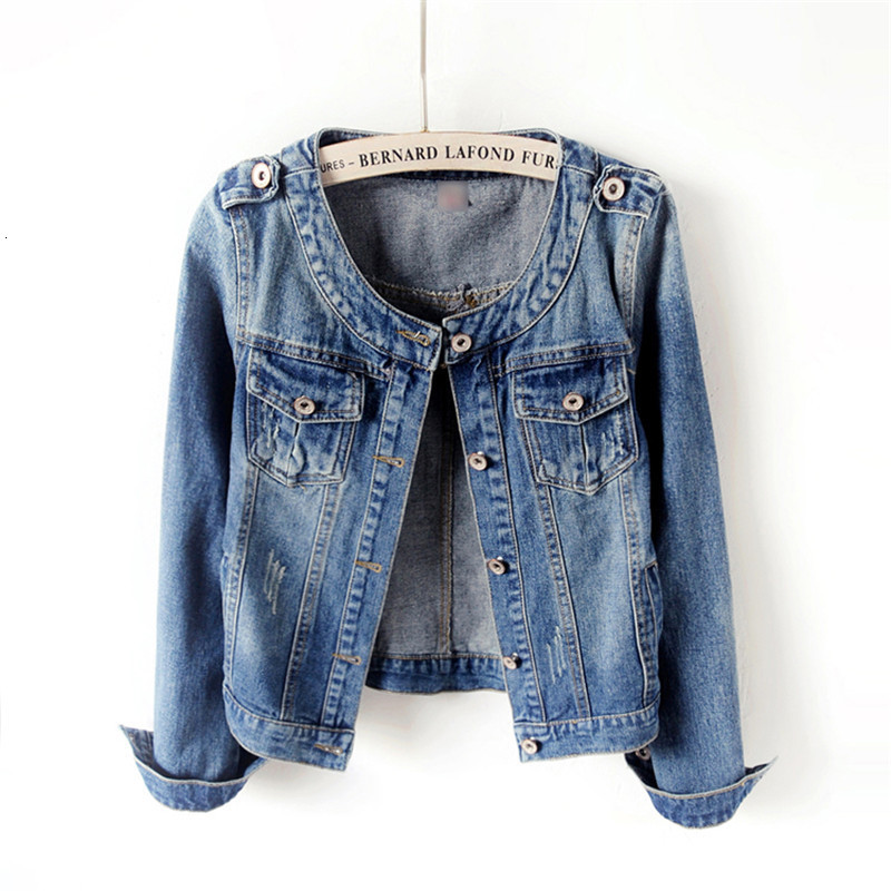 Women's Jackets New Autumn Women Denim Jacket Long Sleeve Casual Jeans Jacket Bomber Vintage Short Jacket Outerwear 6XL P1019 230505