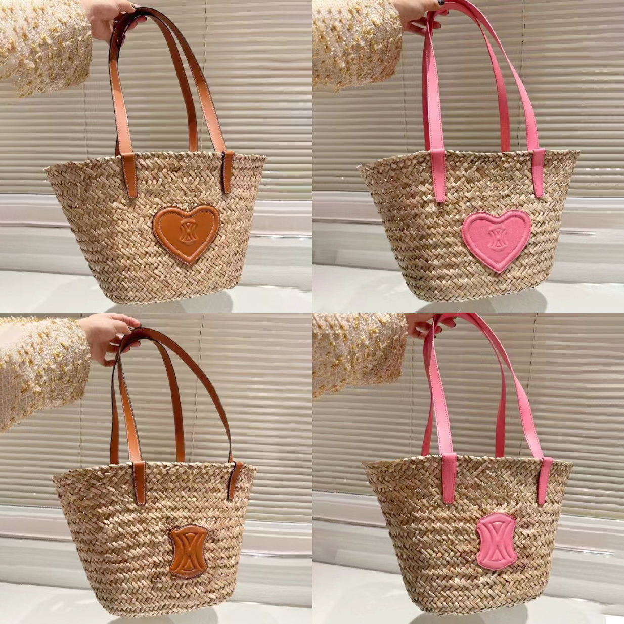 Womens Mens TRIOMPHE classic weave Raffia bags clutch celins large Beach Bag handbag Designers Crossbody travel luxury totes Straw bucket Shoulder shopping bag, 1-brown
Womens Mens TRIOMPHE classic weave Raffia bags clutch celins large Beach Bag handbag Designers Crossbody travel luxury totes Straw bucket Shoulder shopping bag, 1-brown