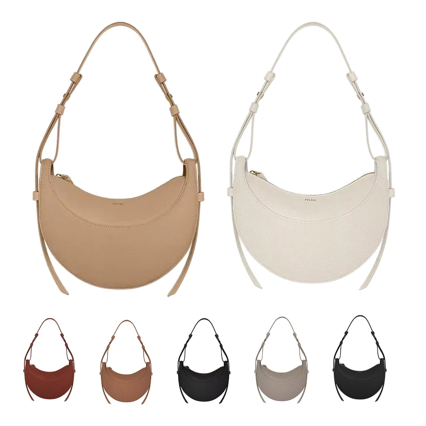 the tote Polene Numero dix half moon bag Genuine Leather mens polenes cyme Luxury handbag Designer bag zipper Cross body Hobo Womens fashion mini clutch Shoulder bags, Khaki
the tote Polene Numero dix half moon bag Genuine Leather mens polenes cyme Luxury handbag Designer bag zipper Cross body Hobo Womens fashion mini clutch Shoulder bags, Khaki