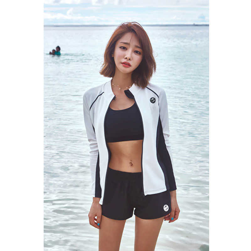 Wetsuits Drysuits Men's Women's Rash Guard Set Tops Bottoms Long Sleeve Swimsuit Swim Zip Shirts Trunks UV Sun Protection Surf Quick Dry Sui