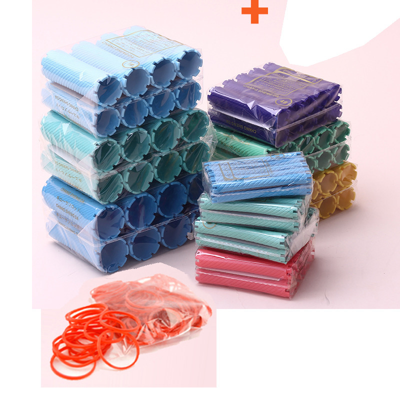 Hair Rollers Hair Rollers Rubber Band Beauty Kit Hair Rollers Curlers Hairdressing Cold Perm Rod Fluffy Wavy Hair Maker Curling UN855 230505