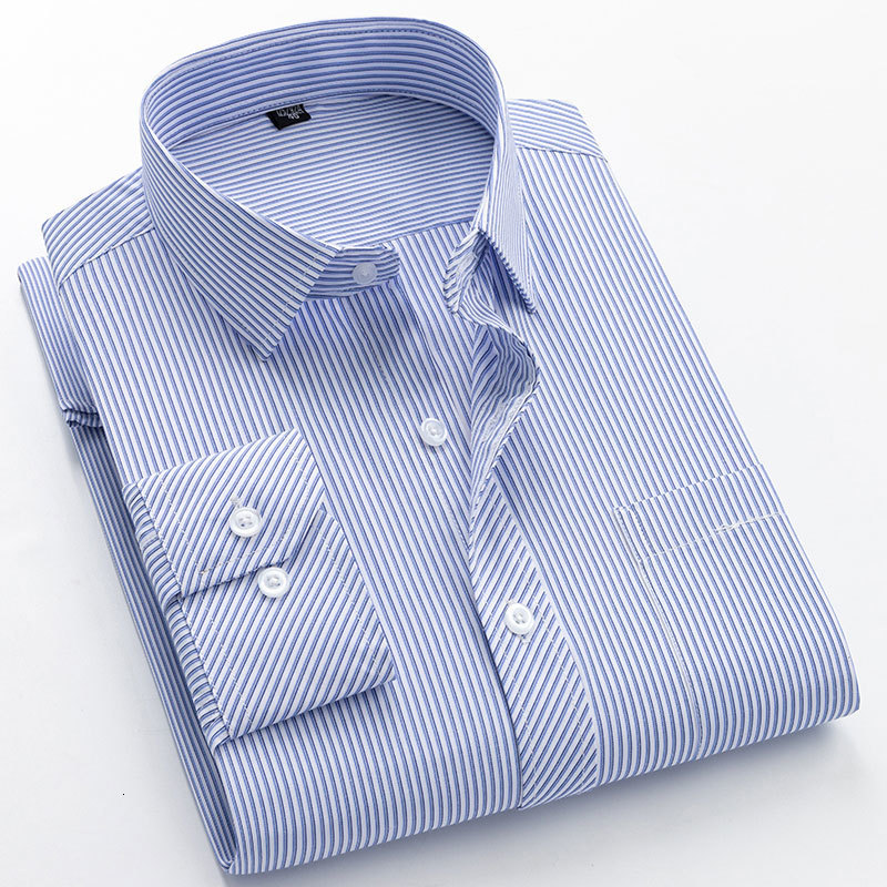 Men's Casual Shirts Men's Stripe Dress Shirts Plus Size 8XL 7XL Long Sleeve Work Clothing Regular Fit Social Work Business Office Smart Casu